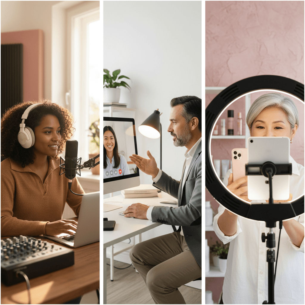 Different content creators using callme